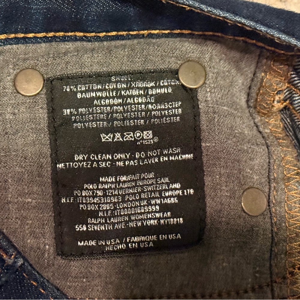Ralph Lauren Black Label 380 Bootcut Jeans Dark Wash Women’s Size 27 - Picture 9 of 9